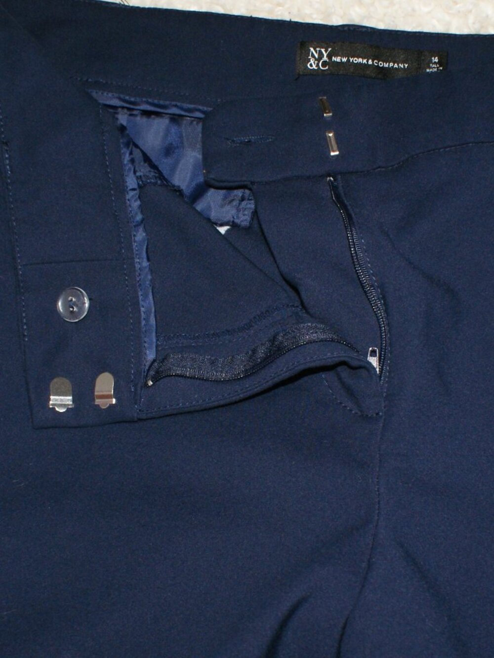 NY&CO Dark Blue Trouser Pant - 14 Tall - LIKE NEW